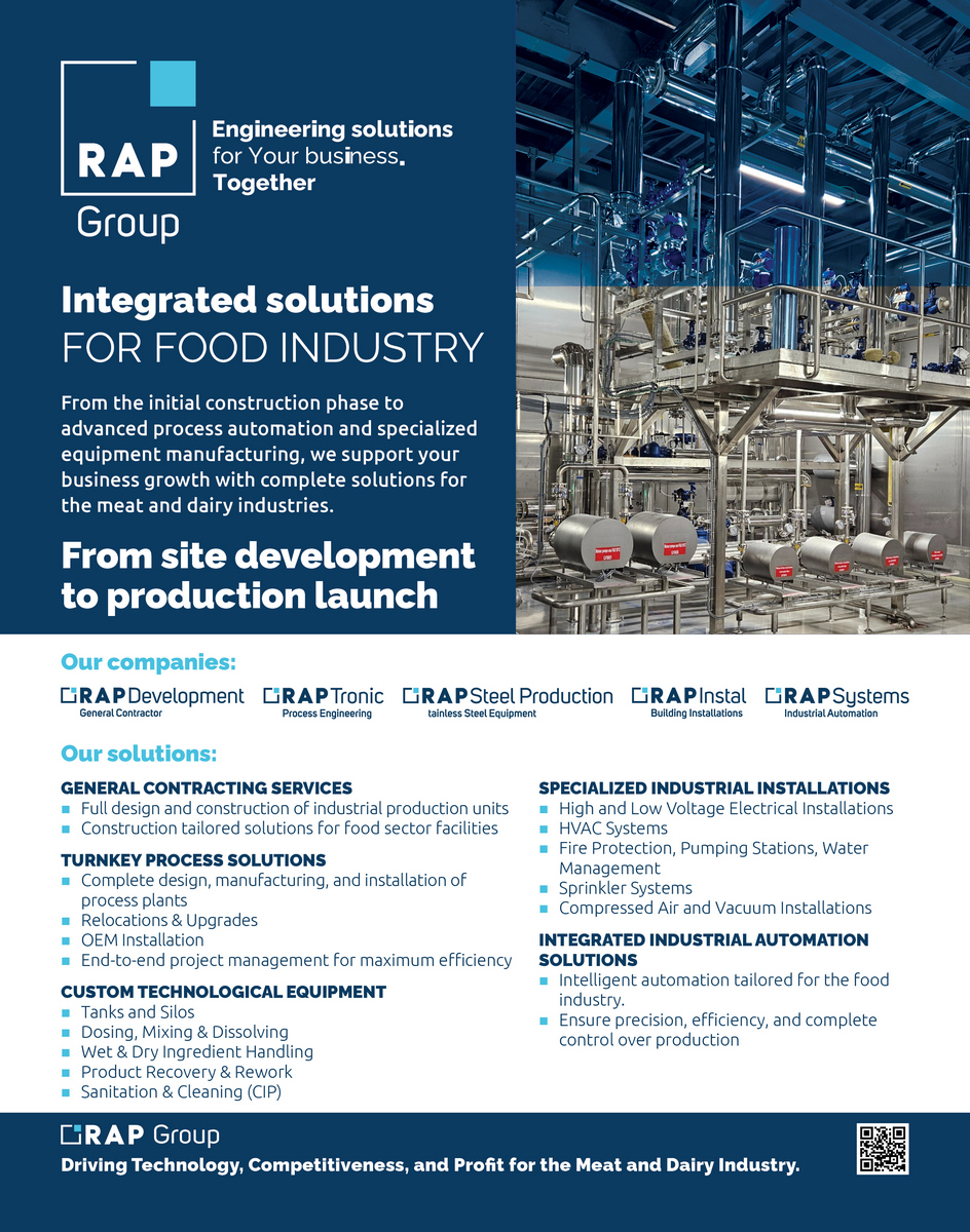 Promovarea conceptului RAP Group pentru Industria Alimentarǎ în revista ...