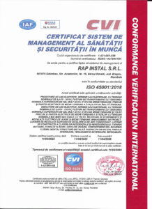 Certificat ISO 45001_RO